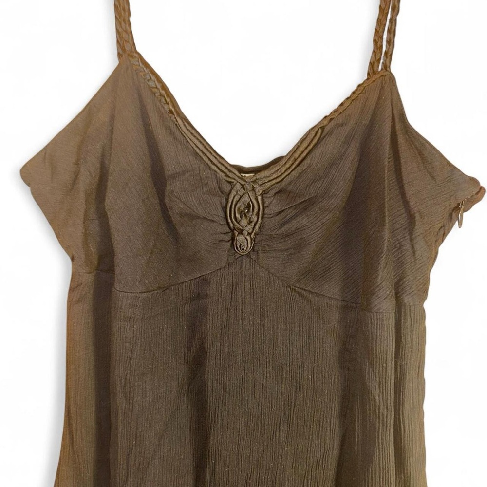 Free People Black Dress With Brajded Straps Size 8 - Picture 2 of 9